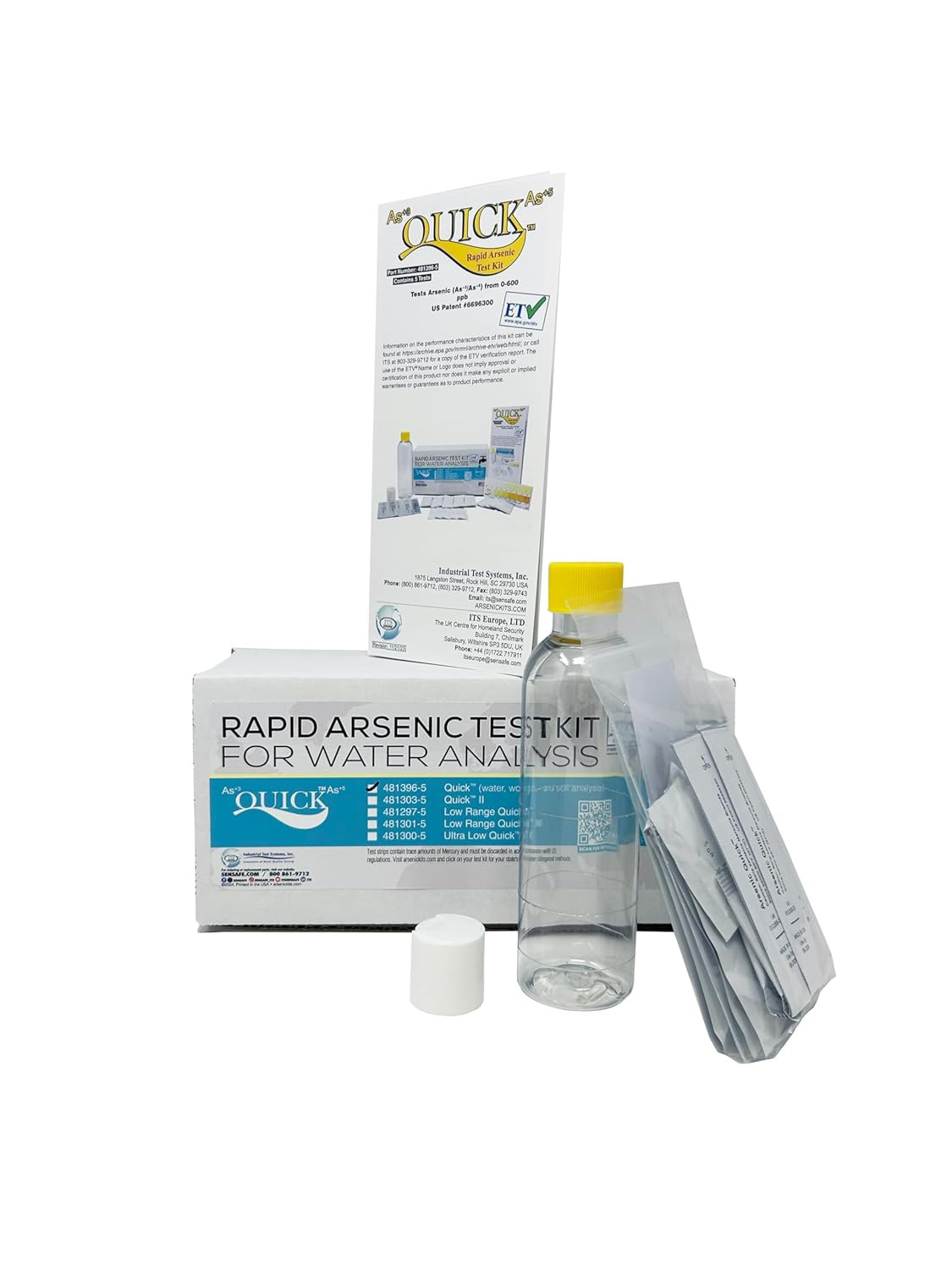 Quick 481396-5 Arsenic for Water Quality Testing, 5 Tests, 12 Minutes Test Time