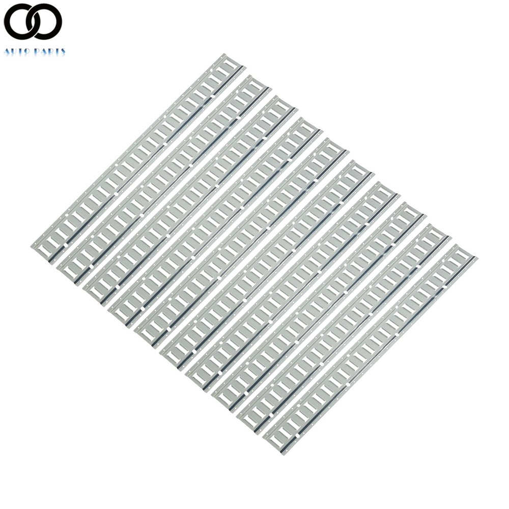 10 Pack  4' E Track Tie Down Rail New System Silver Galvanized For Trucks Vans