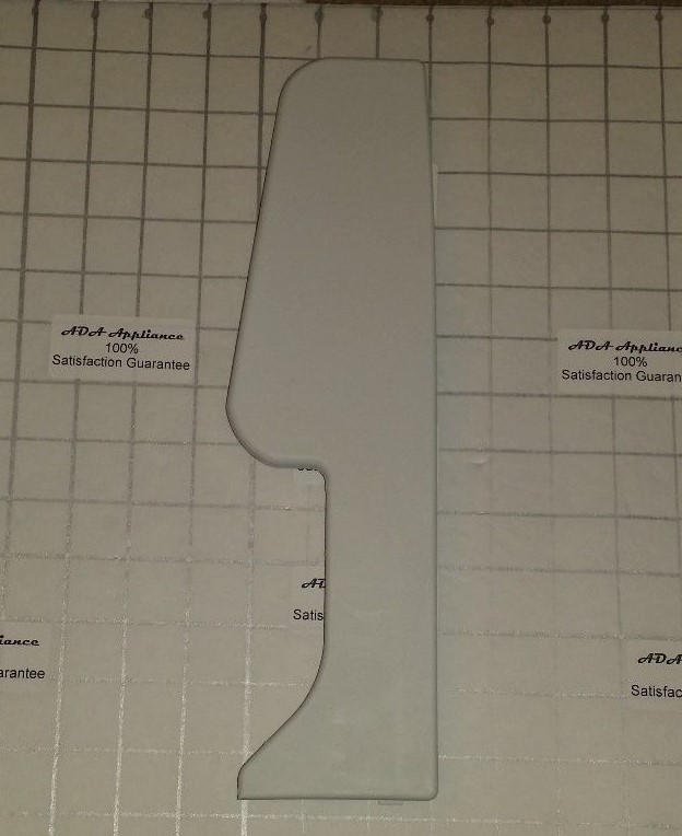 WP / KM Range Control Panel End Cap Right - White  3186191 W / SATISF GUARANTEE