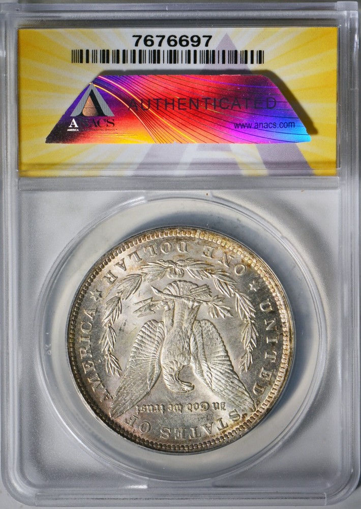 1891 Morgan silver dollar ANACS MS-62