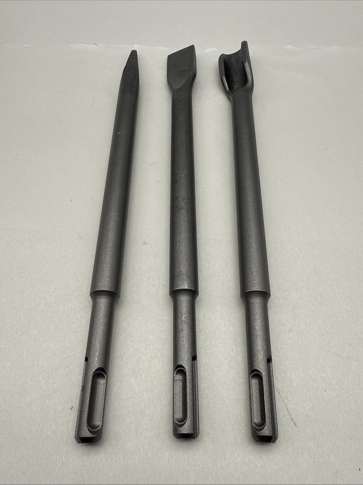 3 Pack Chisel For Rotary Hammer Drill Chisel Bits Set For Drilling *READ