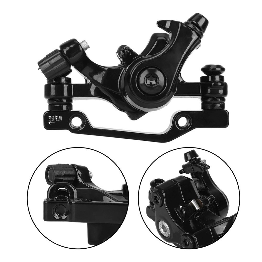 Front 160mm Disc Brake Caliper Aluminum Alloy Cable Pull for Bikes Replacement