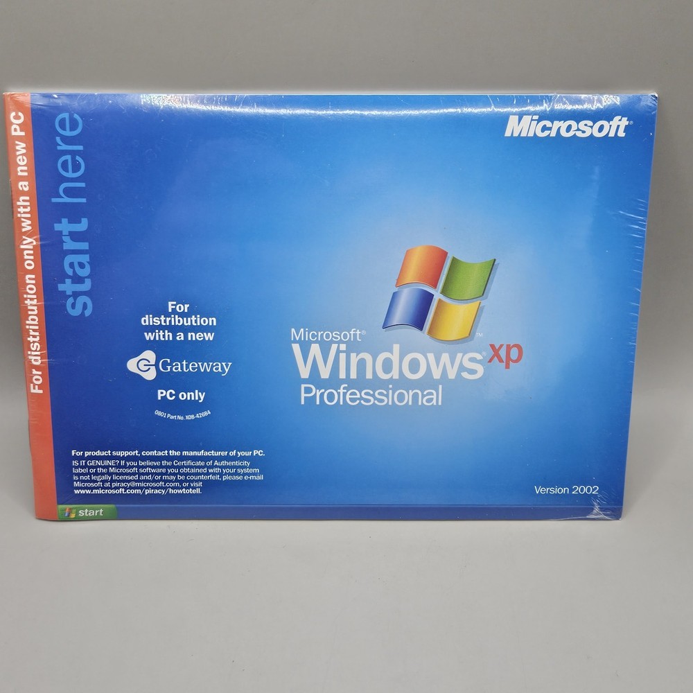 Microsoft Windows XP Professional Version 2002