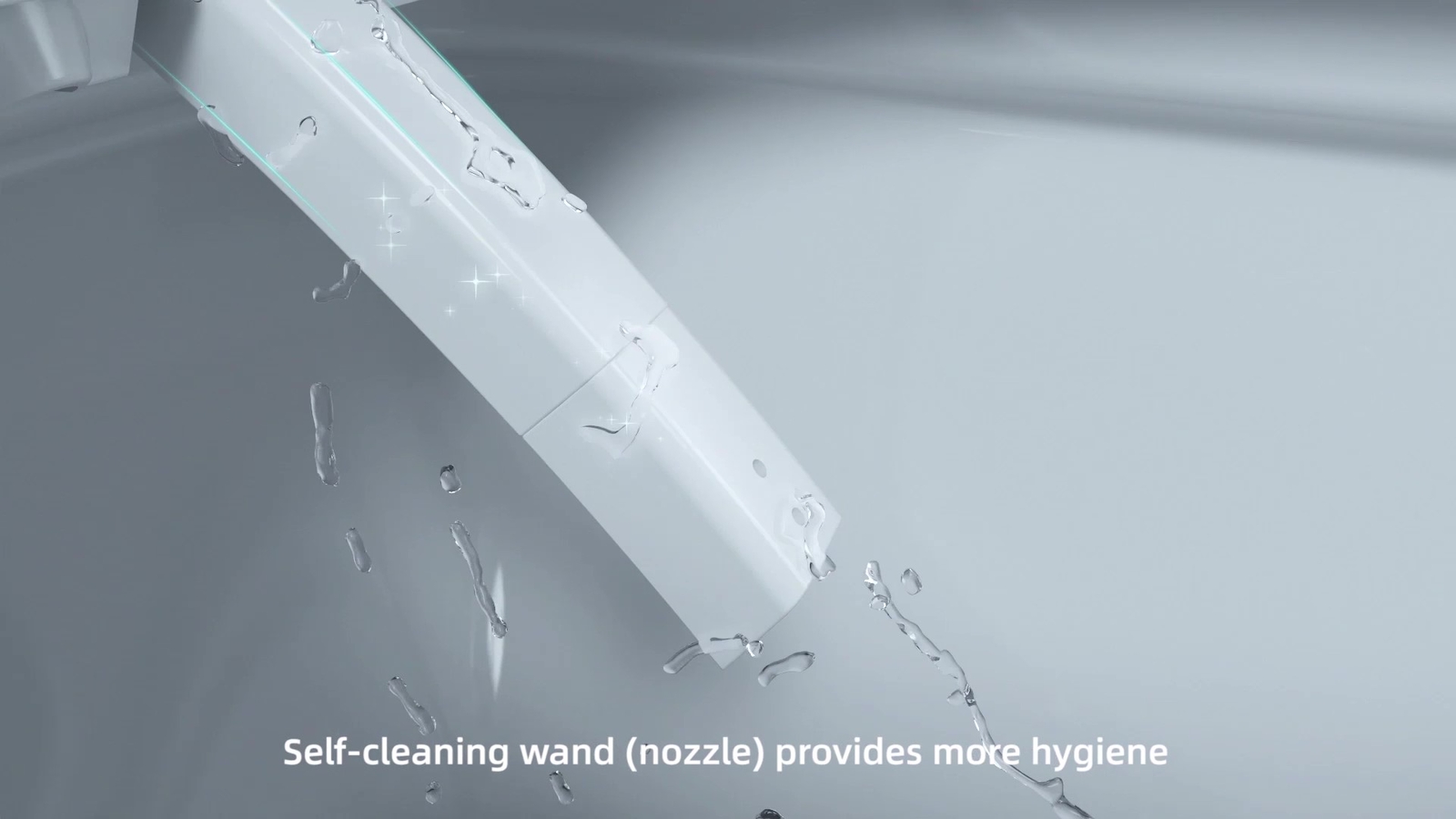 Smart Toilet Seat Electric Bidet Elongated Auto Deodorization Heated Nightlight