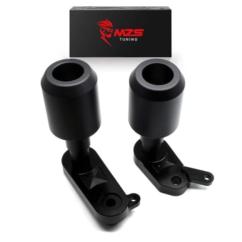 Motorcycle Frame Sliders, Falling Crash Protector Guards No Cut Kits Black