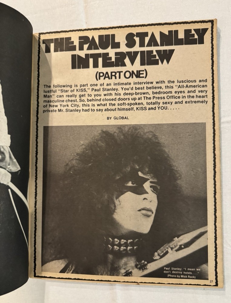KISS ✨ VINTAGE AUCOIN ERA SPRING 1979 ROCK MANIA MAGAZINE ✨VERY NICE CONDITION ✨