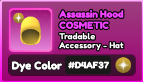 World Zero WZ - COSMETICS - #D4AF37 (GOLD) - ACCESSORY - HAT