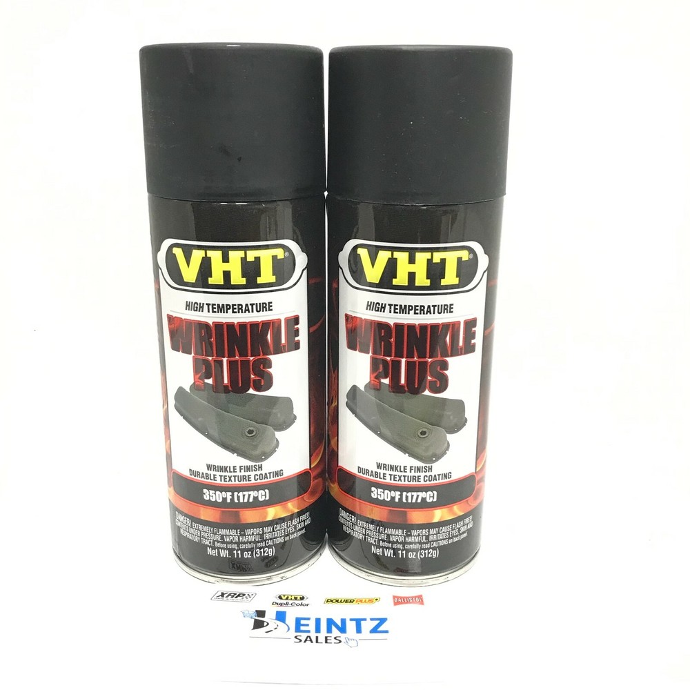 VHT SP201-2 PACK BLACK High Temperature Wrinkle Finish Durable Texture Coating