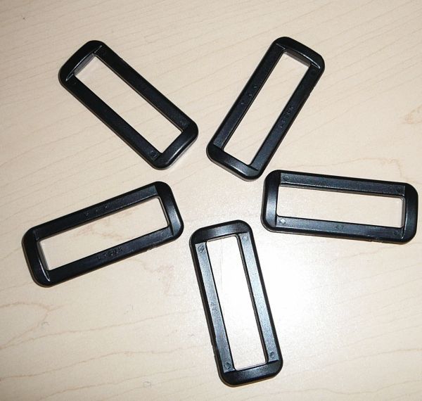 100 - YKK Slide buckle 2" 50 mm Strap Webbing Rectangular Ring Heavy Duty