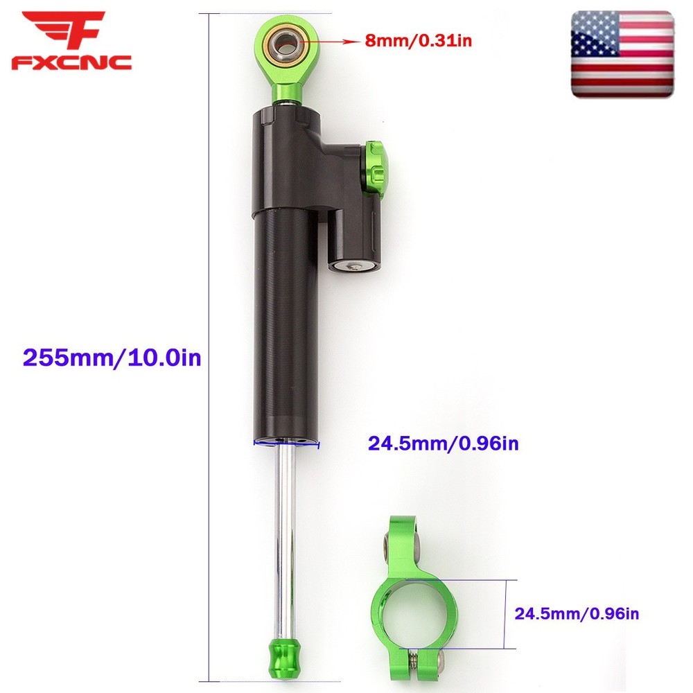 Adjust CNC Steering Damper Linear Stabilizer Reversed Safety Control Damping