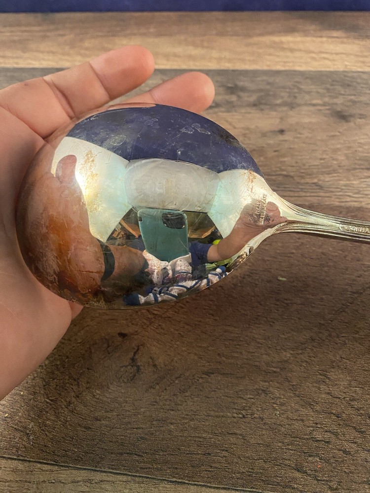 Gorham Heritage Italy Silverplate Flatware Large Casserole Serving Spoon