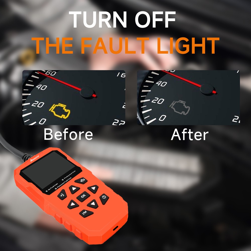 AERMOTOR OBD2 Scanner Code Reader Car Diagnostic Scan Tool Check Engine Fault