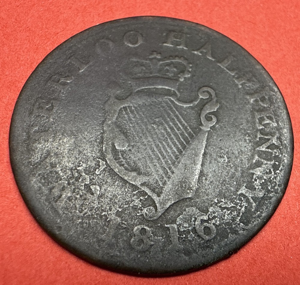 Canada 1816 Waterloo Wellington Half Penny Token