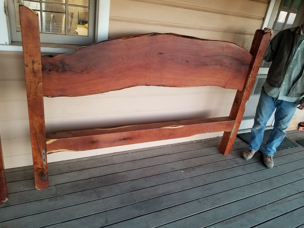 Custom Made King Sized Mesquite Bedframe Set