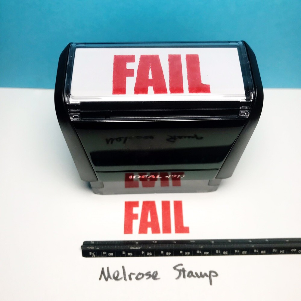 Fail Rubber Stamp Red Ink Self Inking Ideal 4913