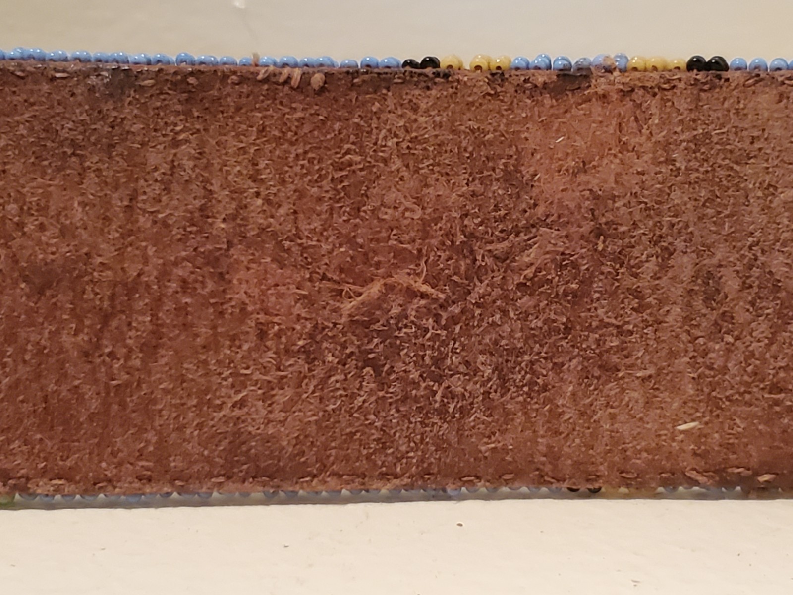 Antique OLD Native American Indian n. plains blackfoot beaded belt 19th c.