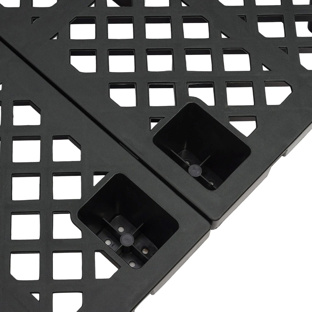 6x Plastic Pallets Interlocking Storage Stackable Anti-slip Loading Pallets