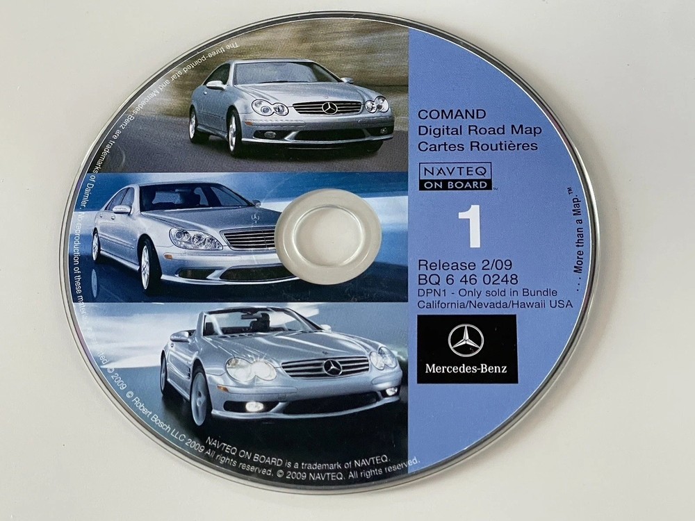 2000-2005 MERCEDES C CLK SL E G CL CLASS NAVIGATION CD 2010 VERSION OEM🟠