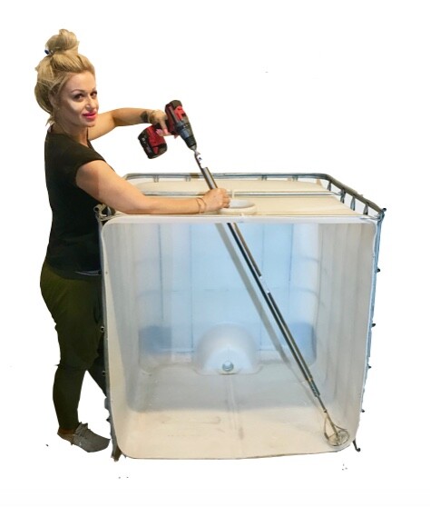 Portable IBC Tote Shuttle Agitator Mixer Stirrer Fertiliser Chemical Agimate