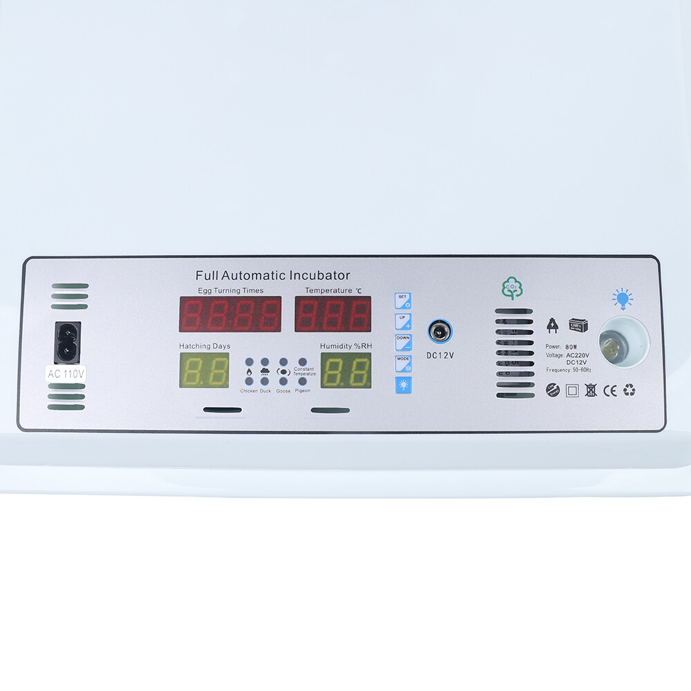 For Hatching Chicken Farm Egg Incubator 64 Eggs Fully Digital Automatic Hatcher