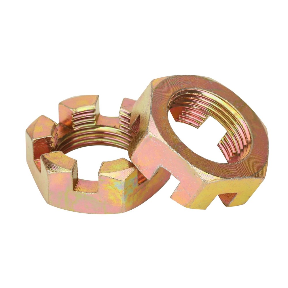 2 Sets Trailer Axle Nut Kit for 1 Inch Spindle Includes Washers Cotter Pins