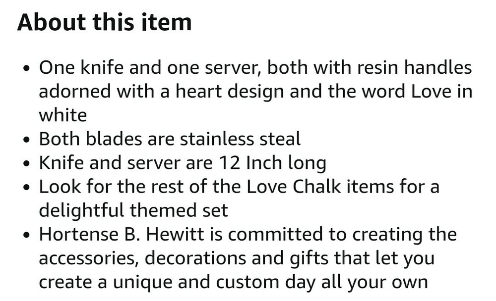 Wedding cake serving set