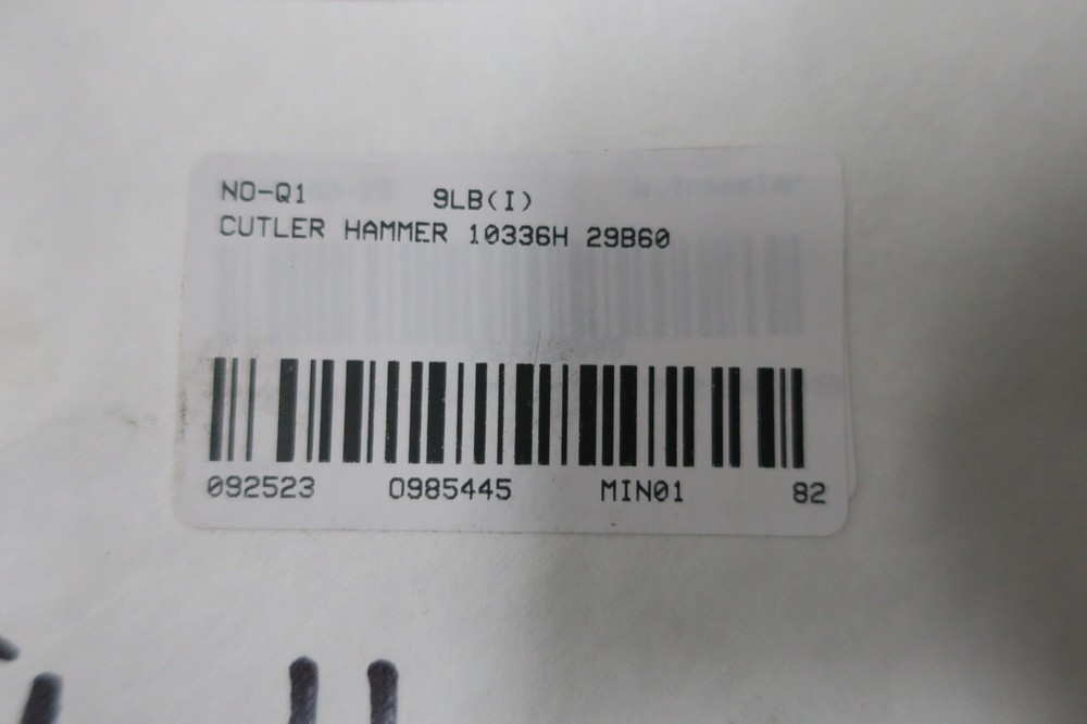 Cutler Hammer 10336H29B60 Timer 120v-ac 0-60min