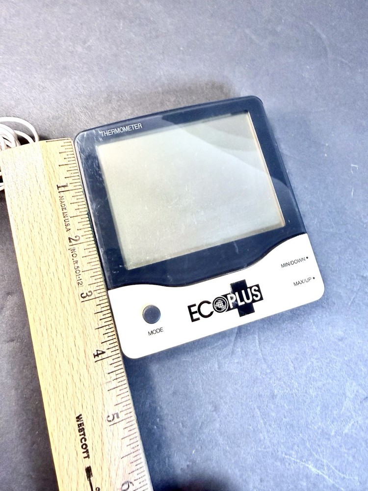 Eco Plus Digital Weather Thermometer, Humidity, Clock