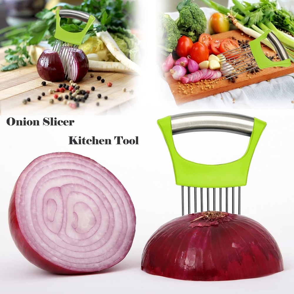 Onion Holder for Slicing - Multi-Purpose Kitchen Tool for Safe and Efficient Sli