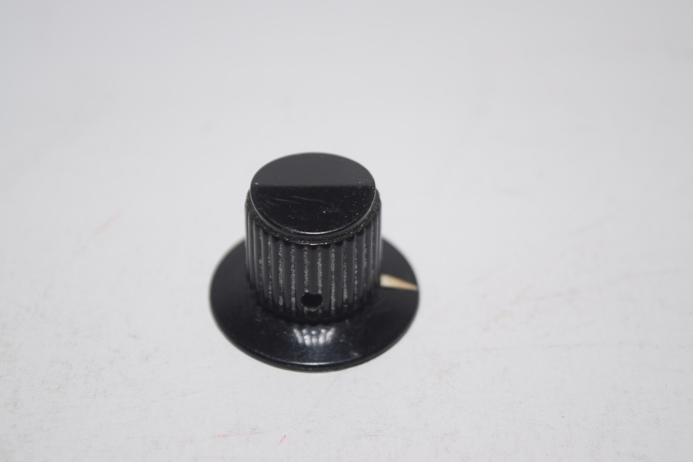 Vintage Dark Brown Plastic Radio Knobs 11/16" Diameter (h)