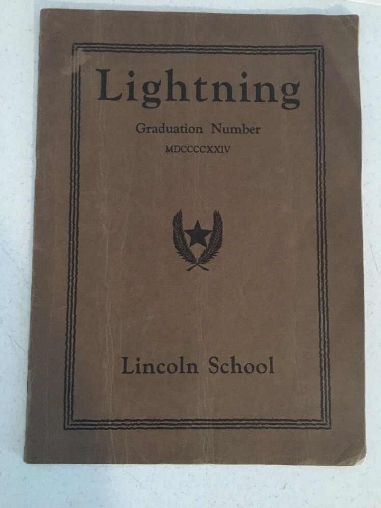 LINCOLN HIGH SCHOOL RIVER FOREST ILLINOIS  1924 GRADUATION PROGRAM