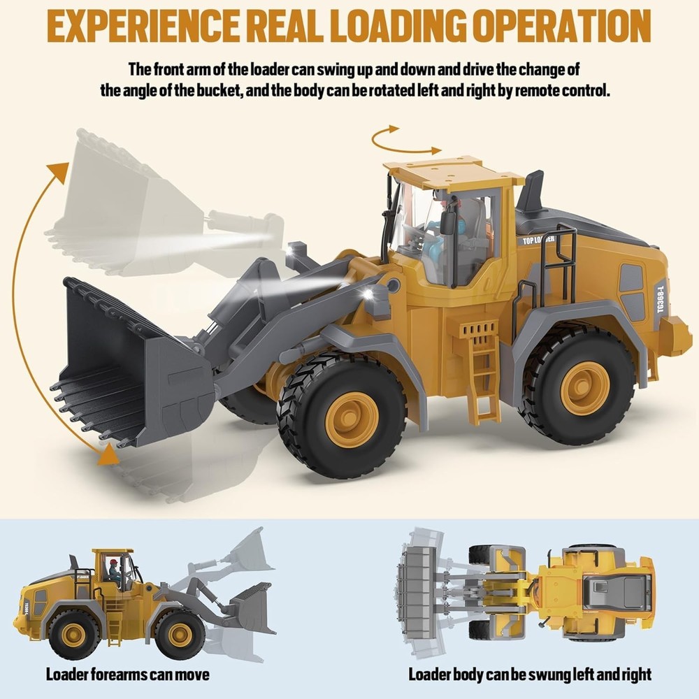 360 Rotation Remote Control Construction Truck