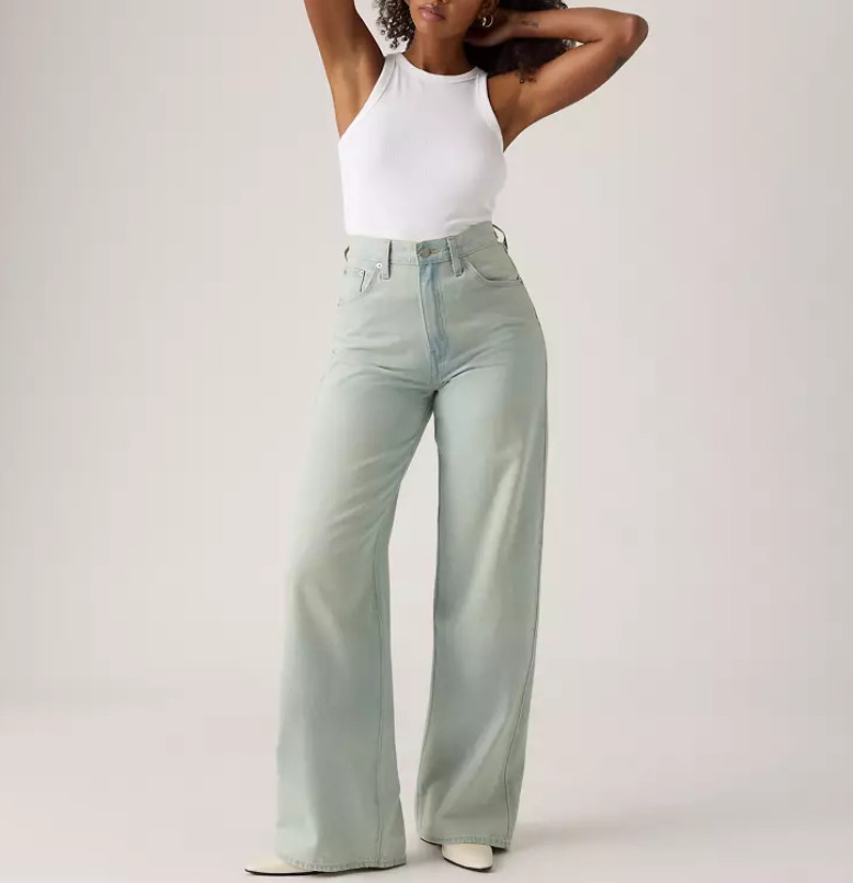 LEVI'S Cinch Baggy Women's Jeans, On Blast - Light Wash