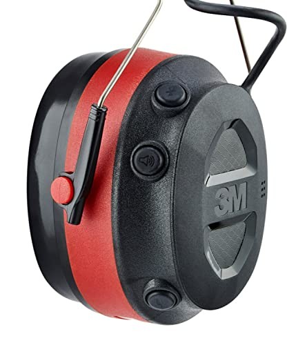 3M Pro-Comms Electronic Hearing Protector, Wireless Pro-Comms, Black/Red