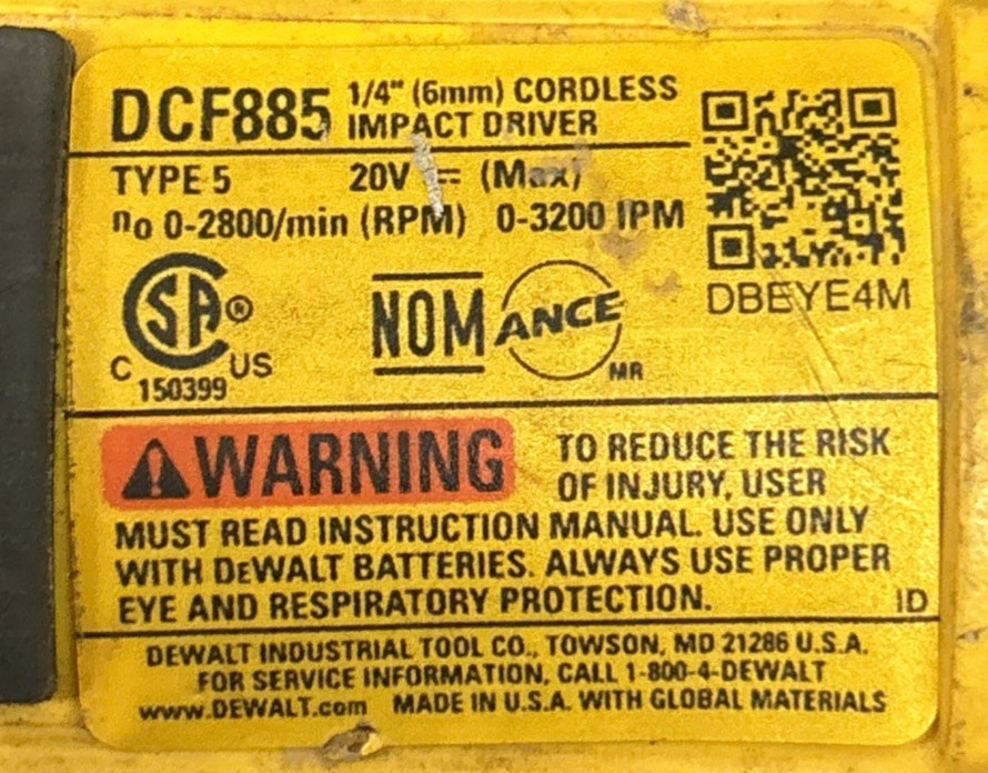 Dewalt 20v 1/4 Impact Driver Bundle With 2 Batteries