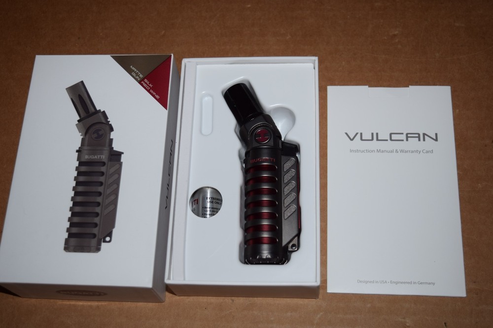 BUGATTI VULCAN DUAL TORCH BUTANE LIGHTER