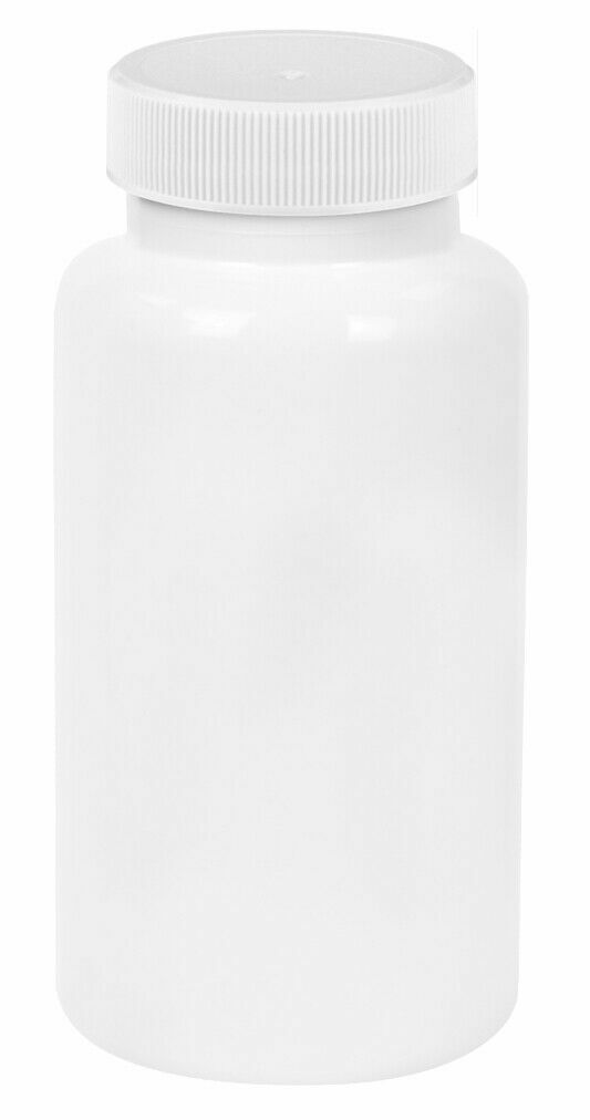 WHOLESALE Empty White Pill Tablet Capsule Vitamin Bottles 150 cc 38/400 Ribbe Ca