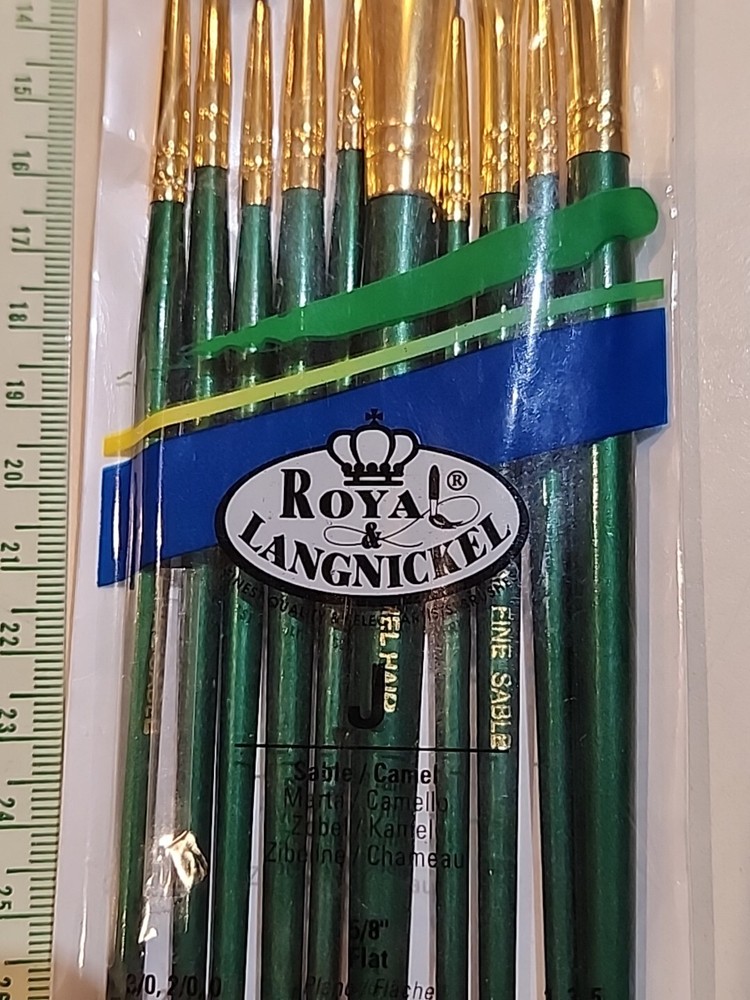 Gold Taklon Value Pack Brush Set-10/Pkg
