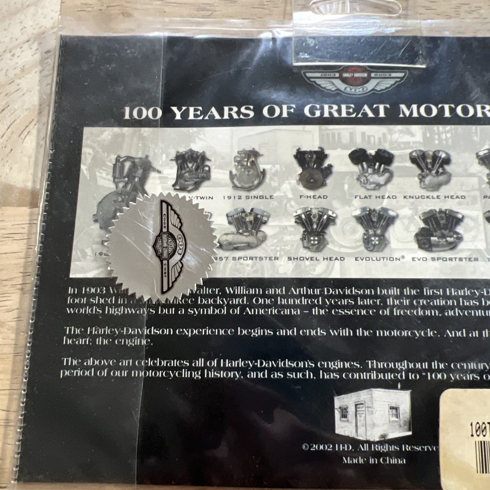 Harley Davidson Patch 100 Year Anniversary NIP