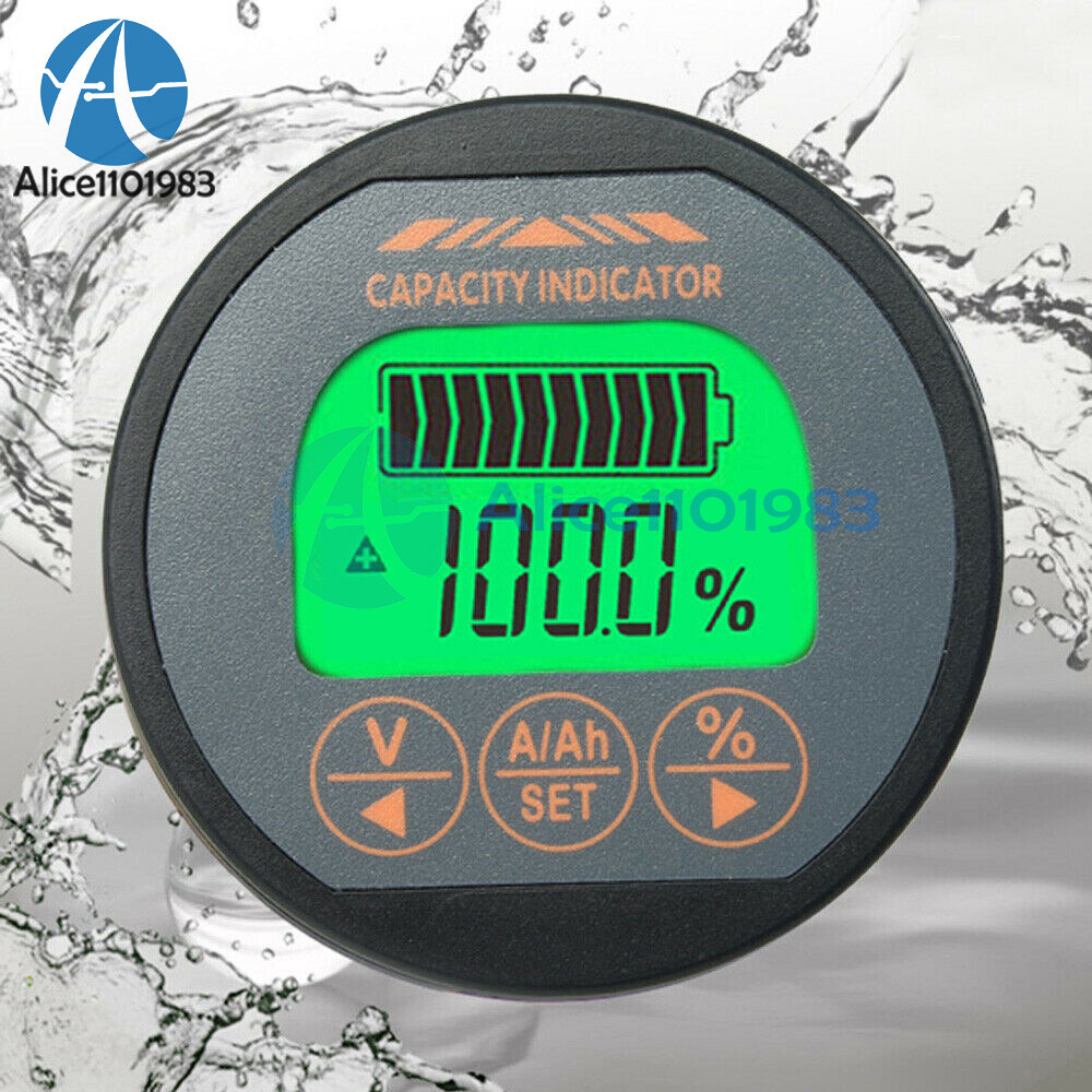 DC 80V 50A 100A 350A T16 Multifunctional Waterproof Battery Indicator Voltmeter