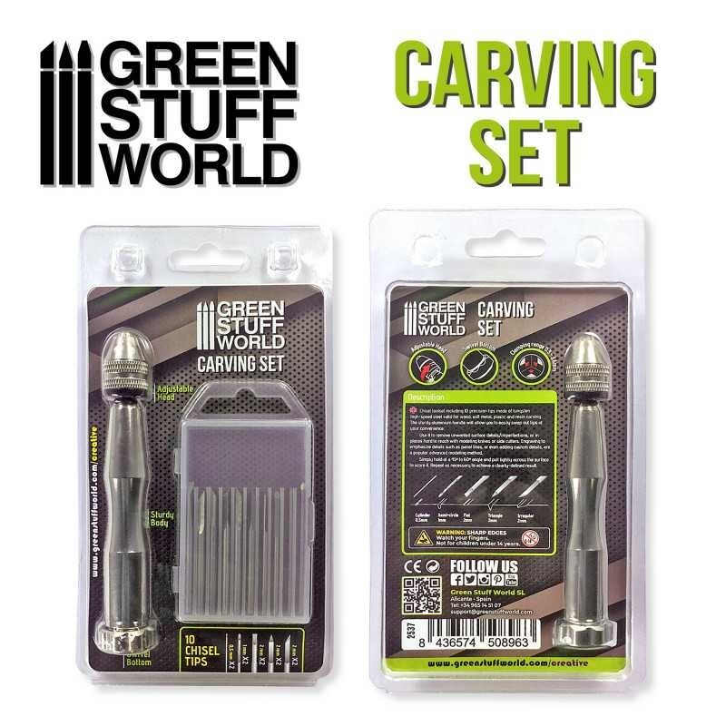 Green Stuff World Hobby Carving Set New