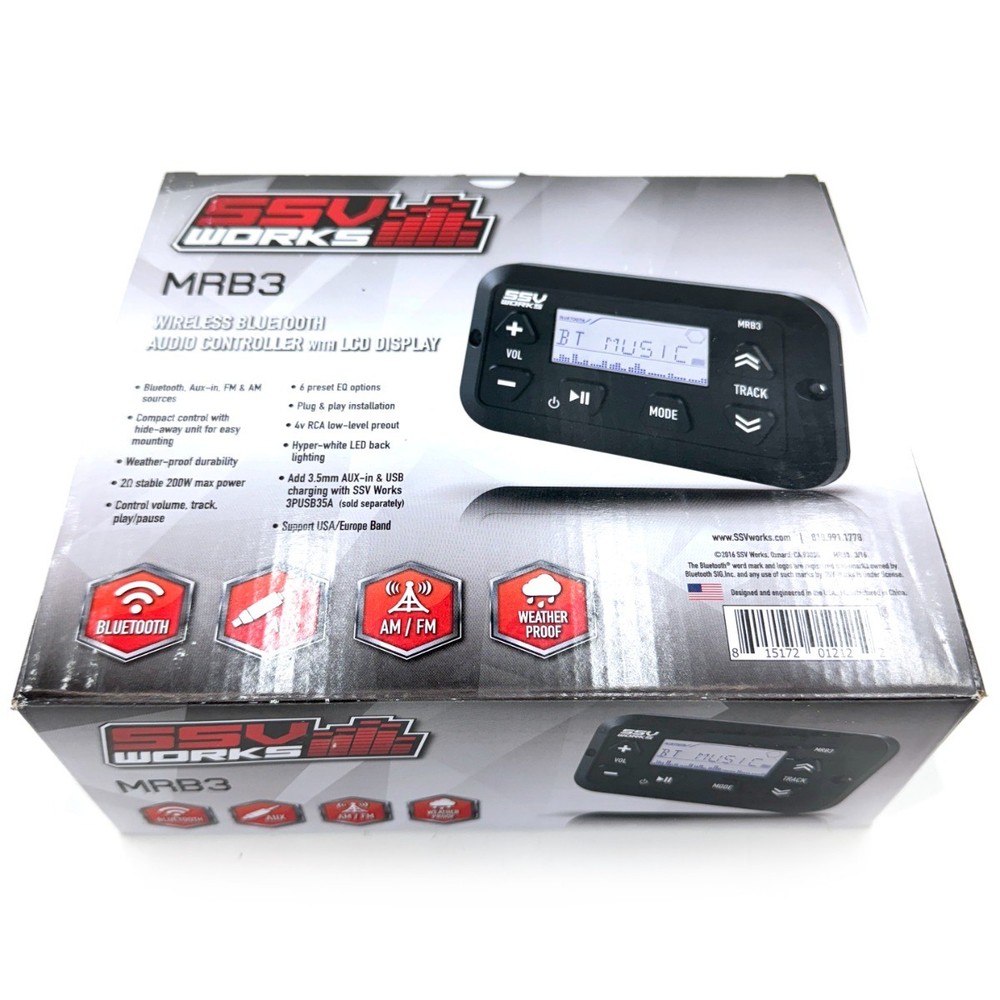 SSV WORKS, UNIVERSAL HEAD UNIT LCD SCREEN MRB3