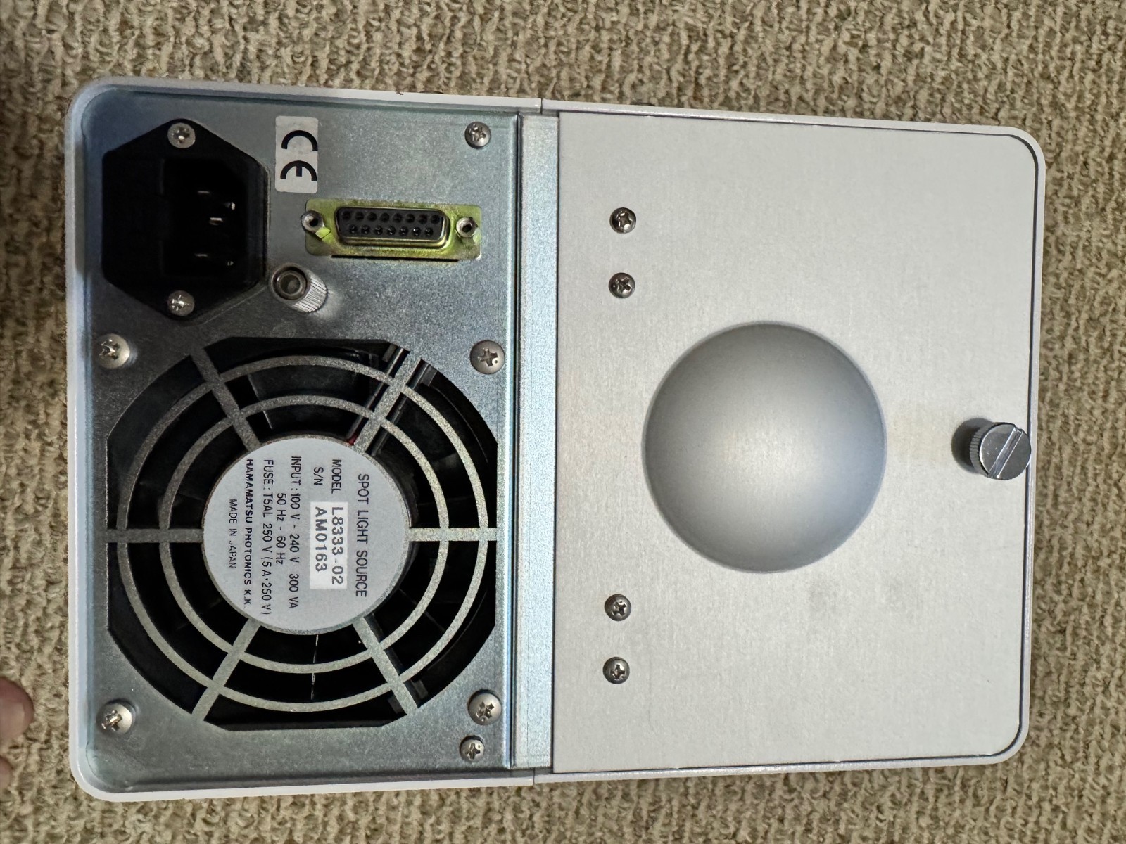 EUC 26 hrs HAMAMATSU LC5 Lightningcure Spot light Source L8333-02 LOW HOURS