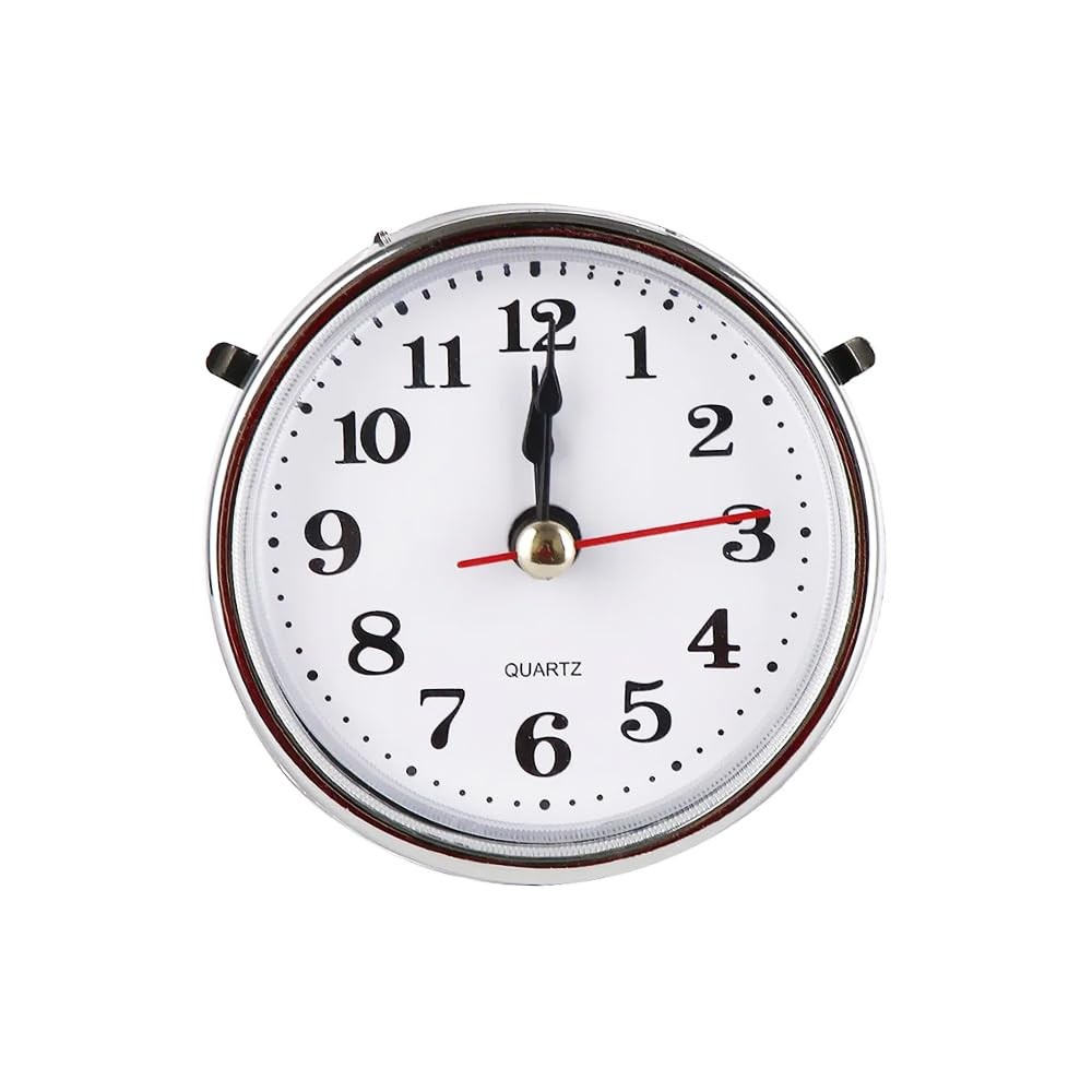 2-1/2â€™â€™ (65mm) Classic Clock Craft Quartz Movement Inserts Replacement Si...
