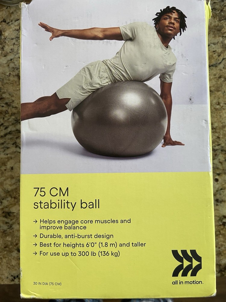 All In Motion 75 Cm Stability Ball Gray