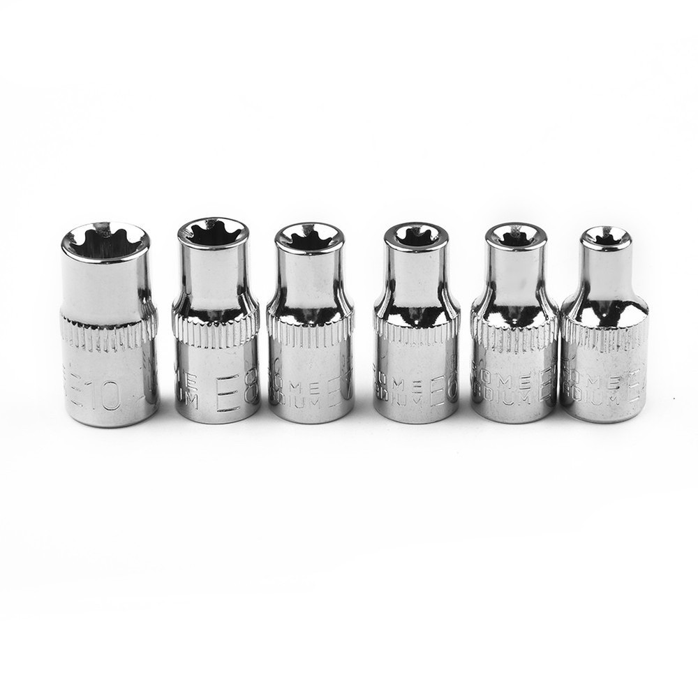 1/4 Inch Drive Sockets Wrenches Steel E4 E5 E6 E7 E8 E10 Supplies Equipment