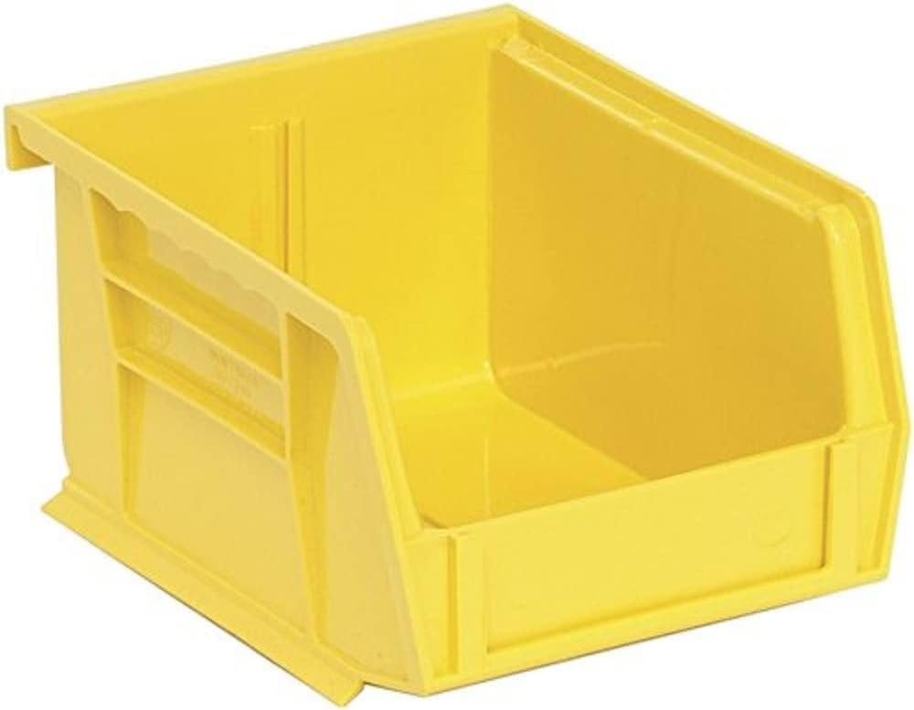 Quantum Storage Systems Ultra Stack & Hang BIN Yellow 5-3/8In X 4-1/8In X 3In