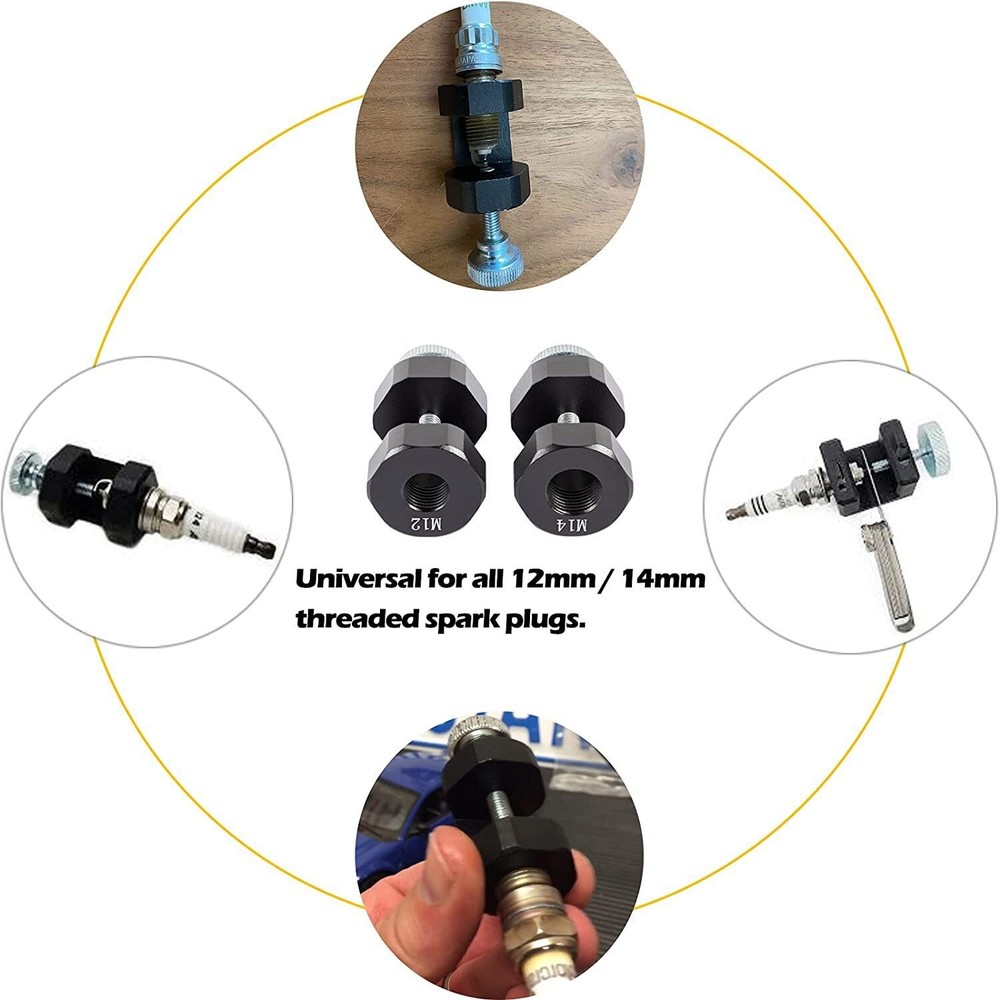 12mm & 14mm Engine Spark Plug Caliper Universal Spark Plug Gap Tool Gapper Kit