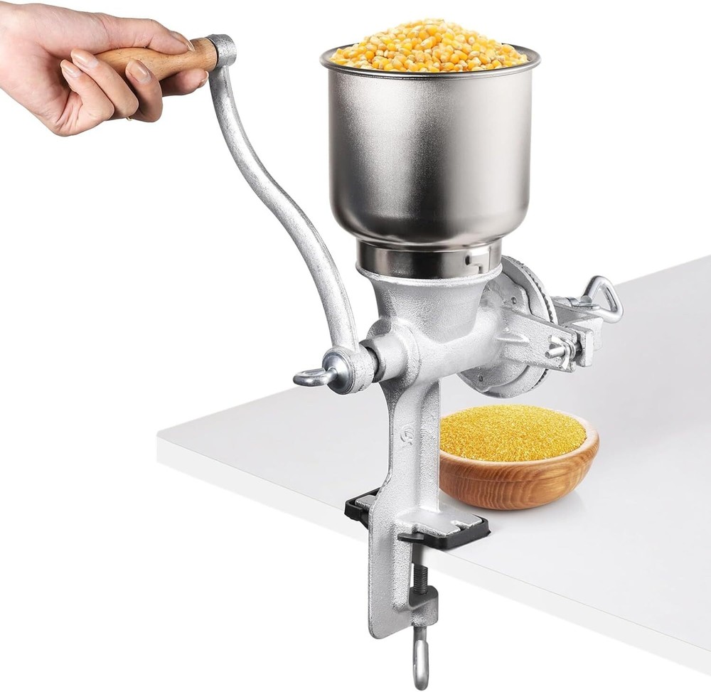 New Big Hopper Cast Iron Corn Grinder Wheat Grain Nut Grinder