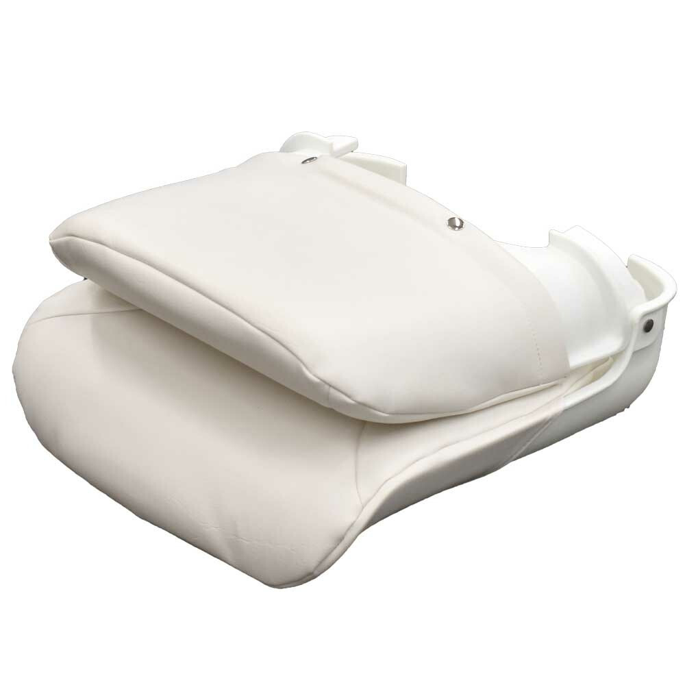 Boat Deluxe All Weather Seat 75113W | Solid White Vinyl